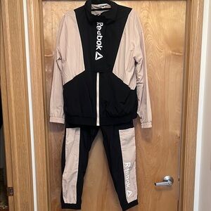 Reebok Black and Cream Tracksuit